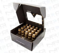 NRG 20-piece 700 Series M12 x 1.5 Steel Lug Nut and dust cap cover Set Chrome Gold plus lock socket