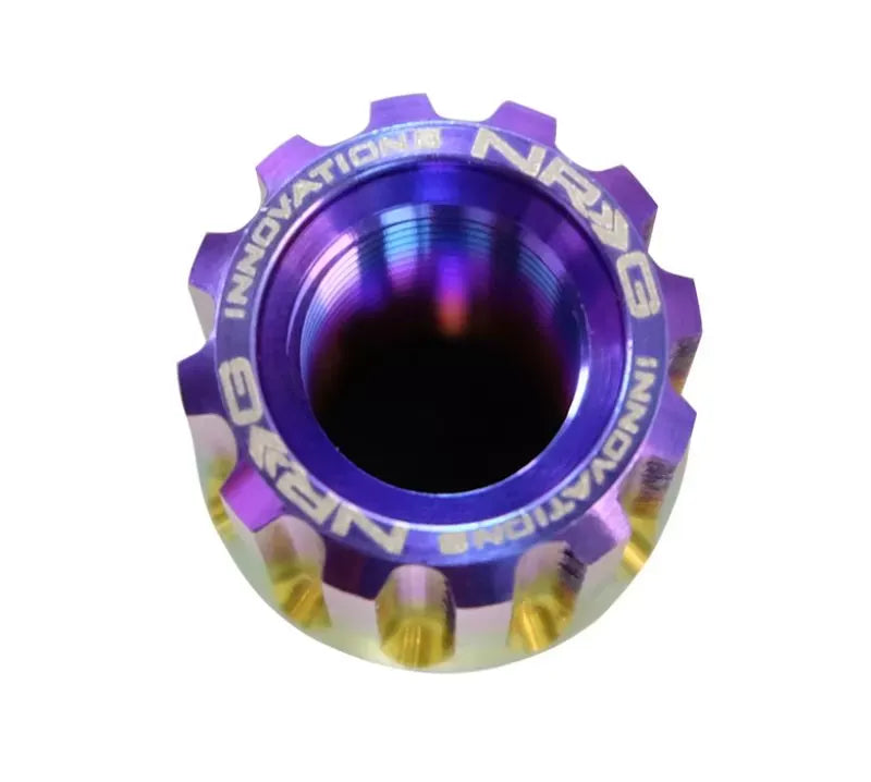 NRG 20-piece 200 Series M12 x 1.5 Lug Nut Set Titanium NeoChrome Plus Lock Socket