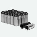 M12 x 1.5 Extended Aluminum Lug Nuts with Steel Acorn 20pc Set