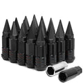 M12 x 1.5 Extended Spike Lug Nuts with Locks 16+4 Set Steel