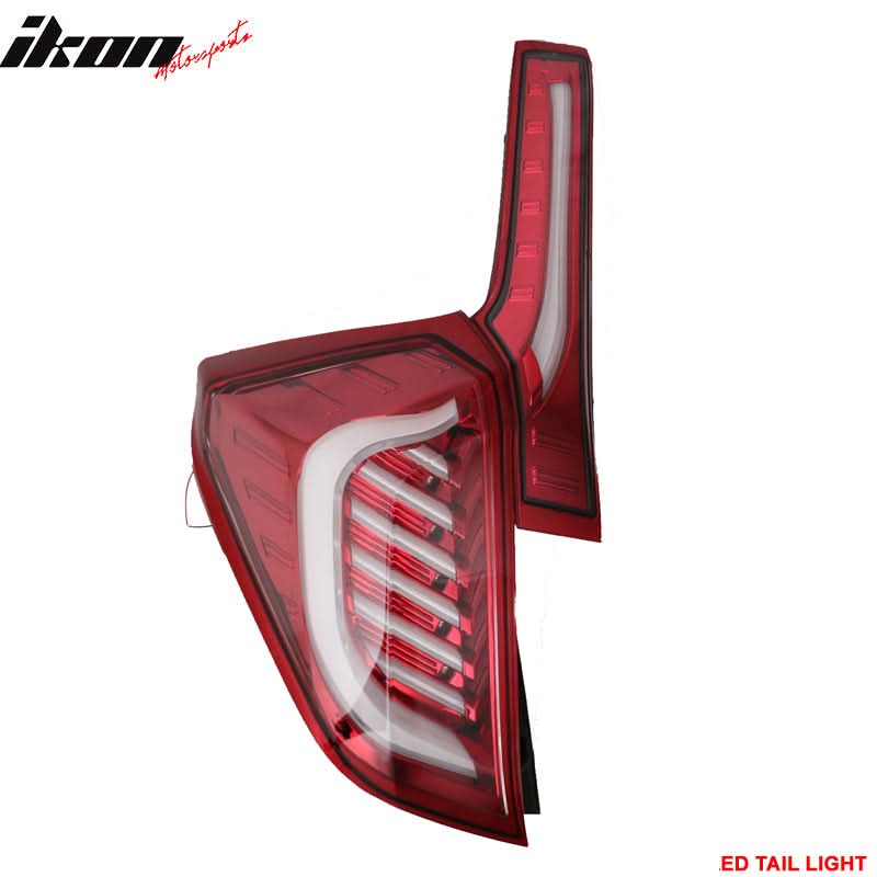 Fits 14-17 Honda FIT JAZZ LEDBar Tail Lights Switchback - Red Clear