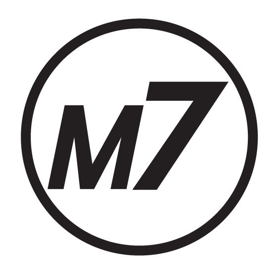 M7 Circle Logo decals, 22"  Chrome