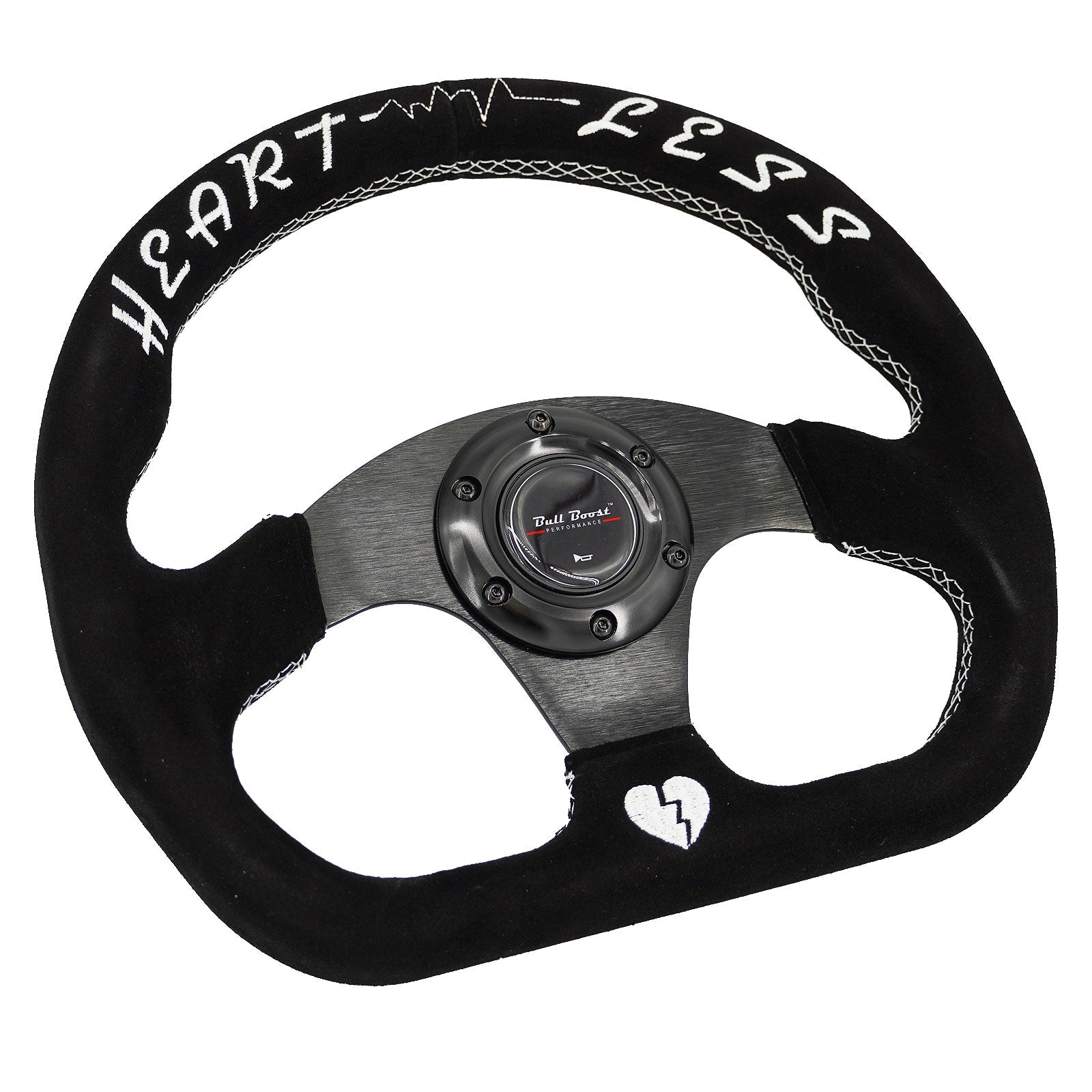 Flat Heart Steering Wheel + Short Hub Adapter Kit For Mazda Miata RX-7 RX-8 MX-3 MX-6
