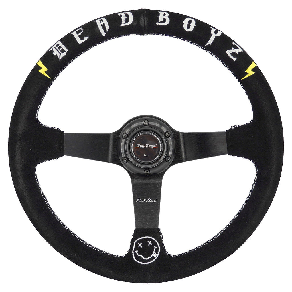 Deadboyz 350mm Steering Wheel + Short Hub Adapter Kit For Mazda Miata RX-7 RX-8 MX-3 MX-6