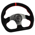 Universal Lightweight Flat Racing Billet 6-Bolt Steering Wheel