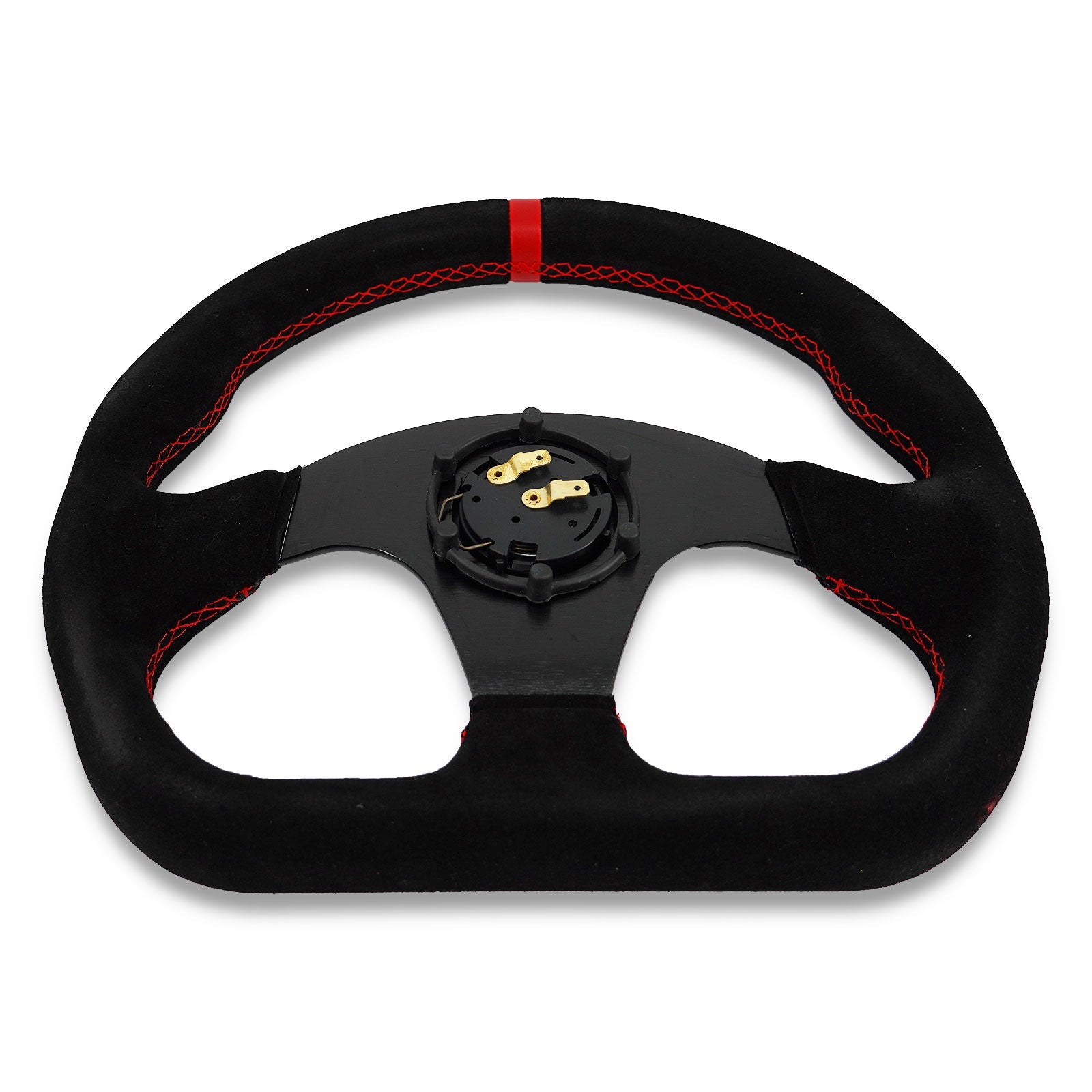 Universal Lightweight Flat Racing Billet 6-Bolt Steering Wheel