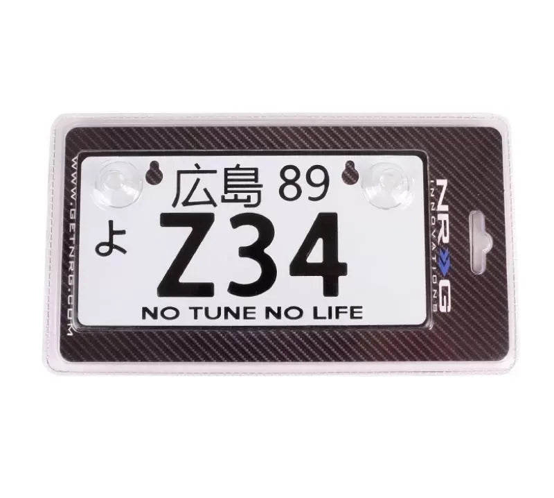 NRG Z34 JDM Style Aluminum Mini License Plate