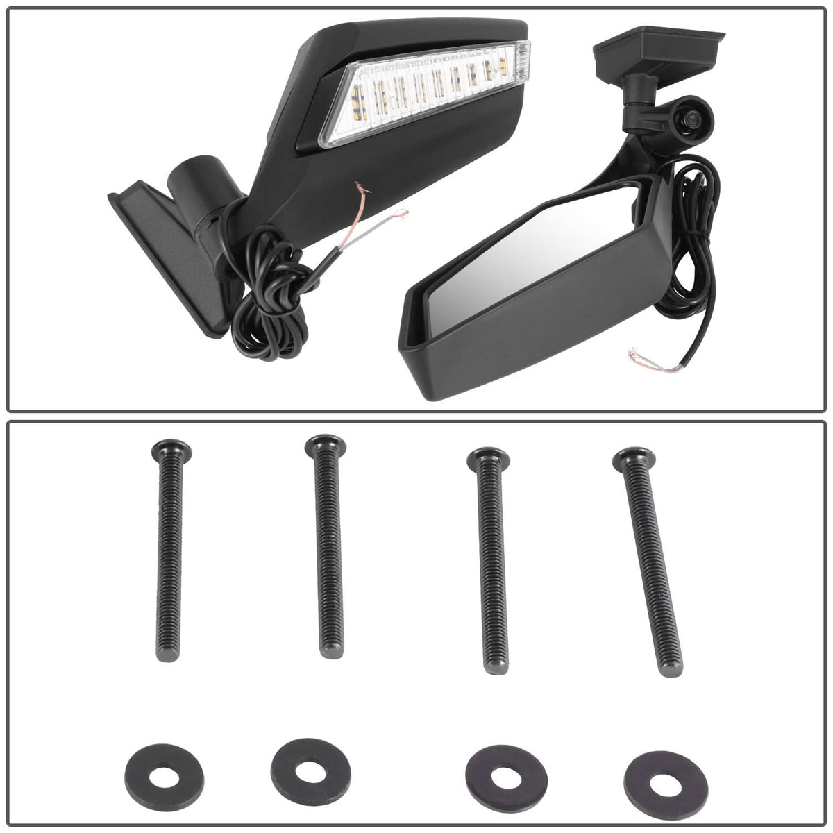 Universal UTV Side Mirror with LED Light