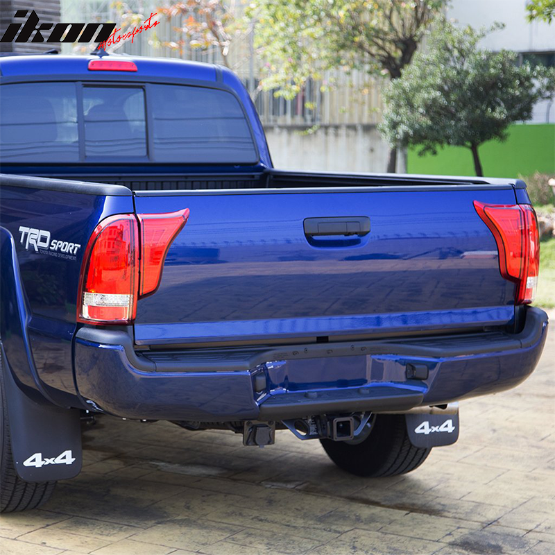 2005-2015 Toyota Tacoma RC Red Lens Chrome Housing LED Tail Lights 4PC