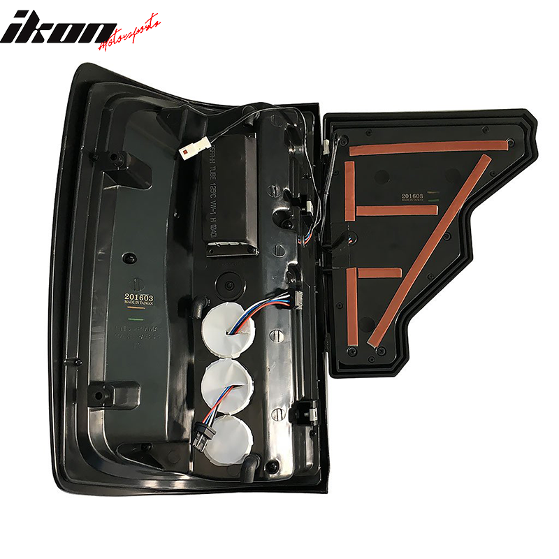 2014-2019 Silverado Clear Lens Chrome Housing LED Tail Lights