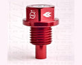 NRG Red Metal M14 x 1.5 Magnetic Oil Drain Plug Universal
