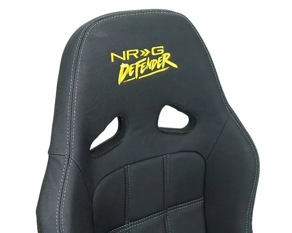 NRG Black Defender Water Resistant Steel Frame Suspension Seats