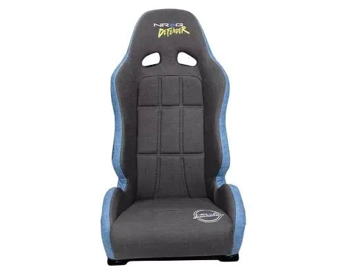 NRG Defender Water Resistant Steel Frame Suspension Seats Grey Side Mount Bracket