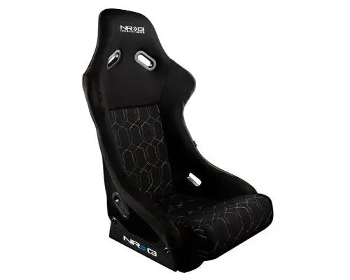 NRG Frp Bucket Seat Multi Color Stitching In Geometric Pattern - Large
