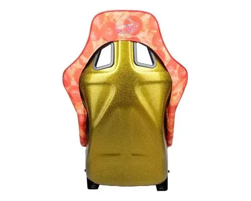 NRG Frp Bucket Seat Prisma- Ultra Slice Gold Pearlized Back Large