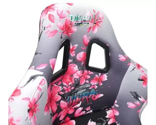 NRG Frp Bucket Seat Prisma- Japanese Cherry Blossom ed In Vegan Material Pink Pearlized Back Plus Phone Pockets Medium