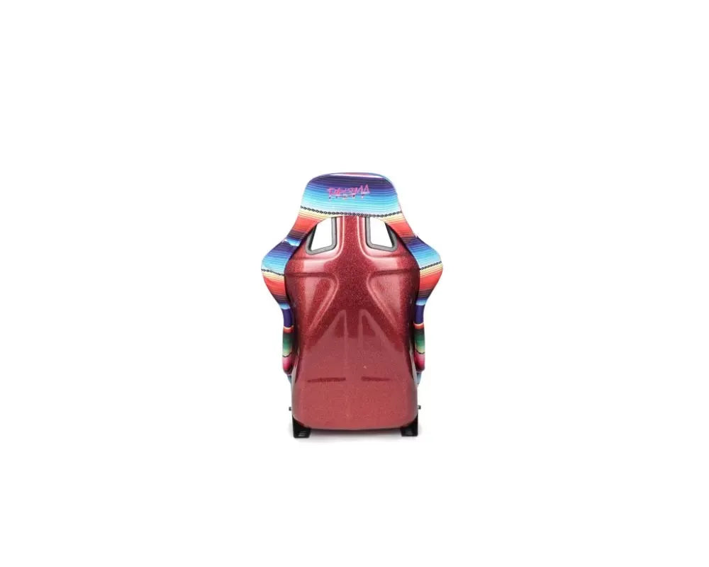 NRG Frp Bucket Seat Prisma- Serepi ed Red Pearlized Back In Vegan Material Medium