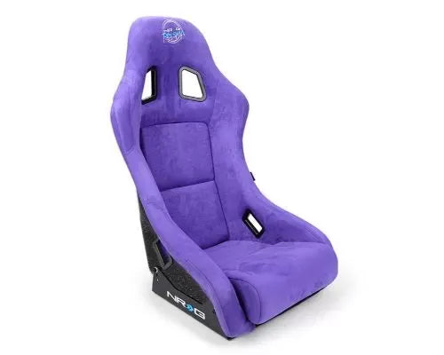NRG Frp Bucket Seat Prisma ed Pearlized Back All Purple Alcantara Vegan Material Medium