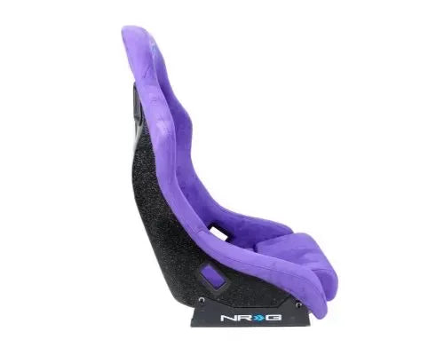 NRG Frp Bucket Seat Prisma ed Pearlized Back All Purple Alcantara Vegan Material Medium