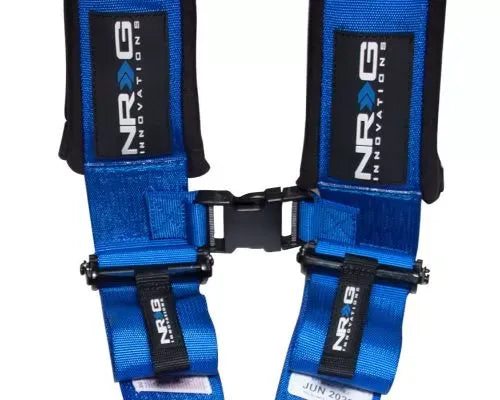 NRG Sfi 16.1 5Pt 3 Inch Seat Belt Harness / Latch Link - Blue
