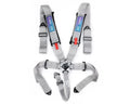 NRG SFI 16.1 5Pt 3 Inch Seat Belt Harness w/Pads Cam Lock Silver