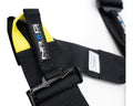 NRG Fia Approved 6Pt 2 Inch Shoulder Belt For Hans Device. Rotary Cam Lock Buckle, 3" Waist Belt And Crutch Belt - Black