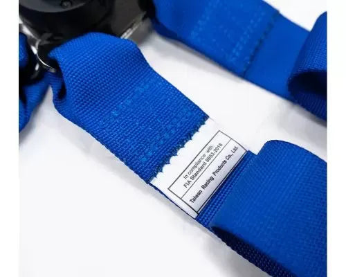 NRG Fia Approved 6Pt 2 Inch Shoulder Belt For Hans Device. Rotary Cam Lock Buckle, 3" Waist Belt And Crutch Belt - Blue