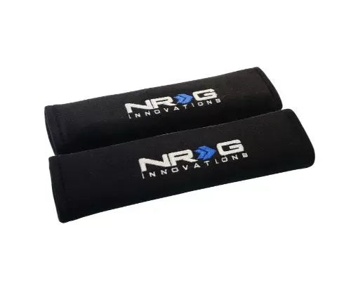 NRG Seat Belt Pads 2.7" Wide X 11" - Black 2Piece Short