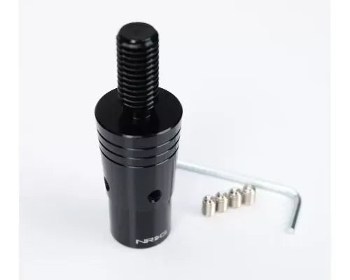 NRG 14MM Euro Aluminum Adapter W/ M10X1.5 Thread Pitch Black