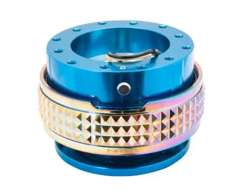 NRG Quick Release Kit - Blue Body - Neochrome Pyramid Ring
