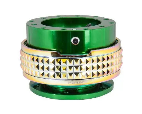 NRG Quick Release Kit - Green Body - Neochrome Pyramid Ring