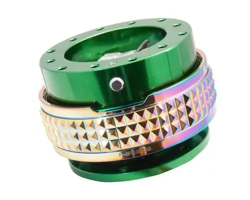 NRG Quick Release Kit - Green Body - Neochrome Pyramid Ring