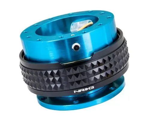 NRG Quick Release Kit - New Blue Body - Black Pyramid Ring