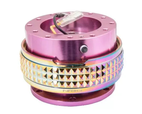 NRG Quick Release Kit - Pink Body - Neochrome Pyramid Ring