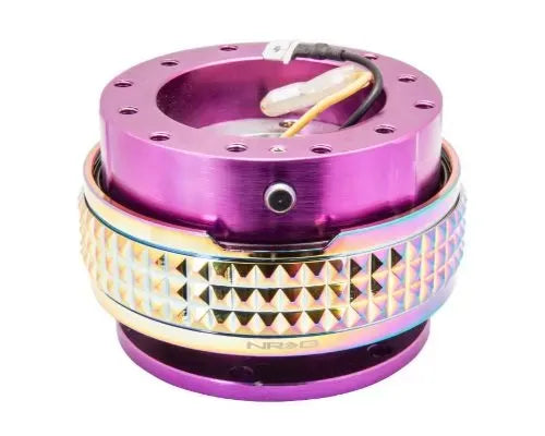 NRG Quick Release Kit - Purple Body - Neochrome Pyramid Ring