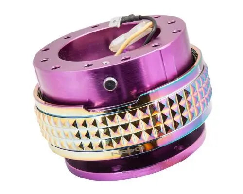 NRG Quick Release Kit - Purple Body - Neochrome Pyramid Ring