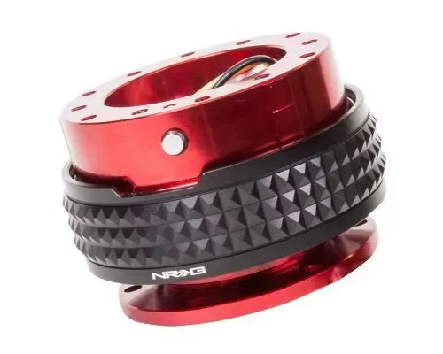 NRG Quick Release Kit - Red Body - Black Pyramid Ring
