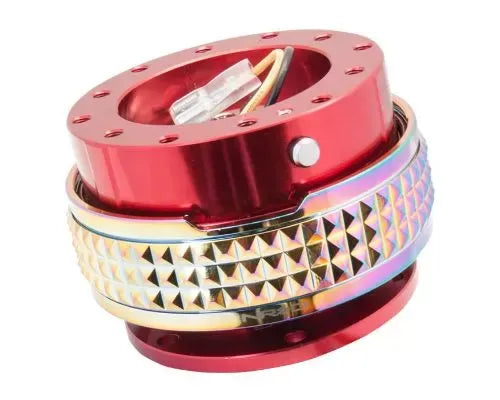NRG Quick Release Kit - Red Body - Neochrome Pyramid Ring