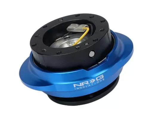 NRG Quick Release Kit - Black Body - Shinny Blue Oval Ring