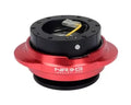 NRG Quick Release Kit - Black Body - Shinny Red Oval Ring