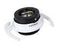 NRG Quick Release Kit - Black Body - White Ring W- Handles