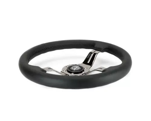 NRG Light Weight Gaming Steering Whl composits And Black Chrome Spoke Slits