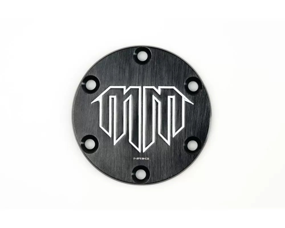 NRG Madmike Logo Engraved Horn Delete-Bk