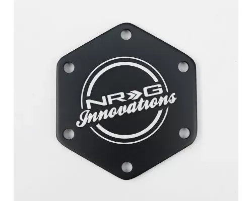 NRG Carbon Fiber W/ Blue Texalium Fabrics Horn Delete Button Circular Logo Front / Back