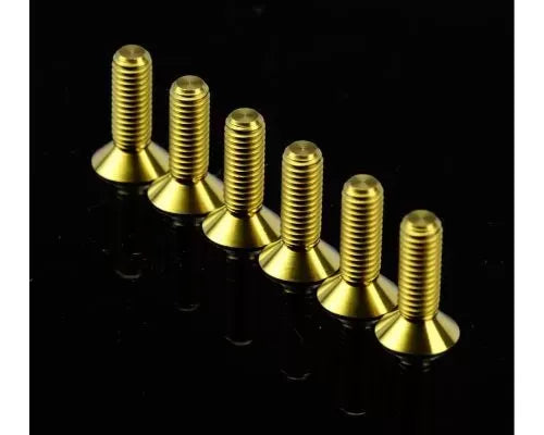 NRG Titanium Gold Steering Whl Screw Kit Upgrade 12MM
