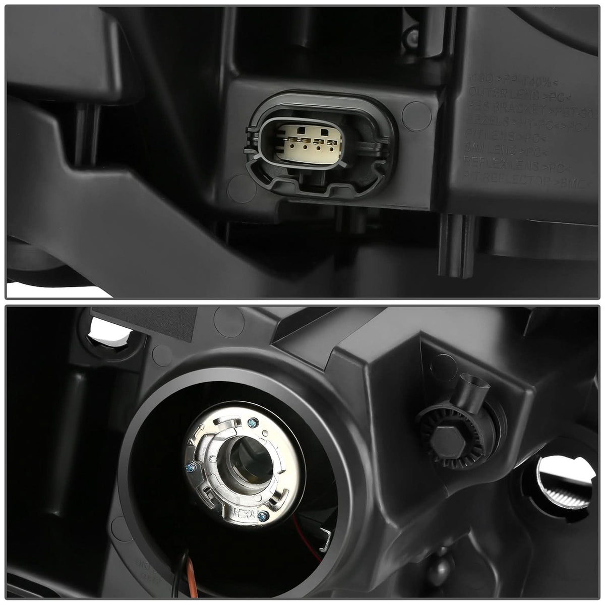 2013-2019 Ford Taurus OE Style Left Headlight - Black Housing