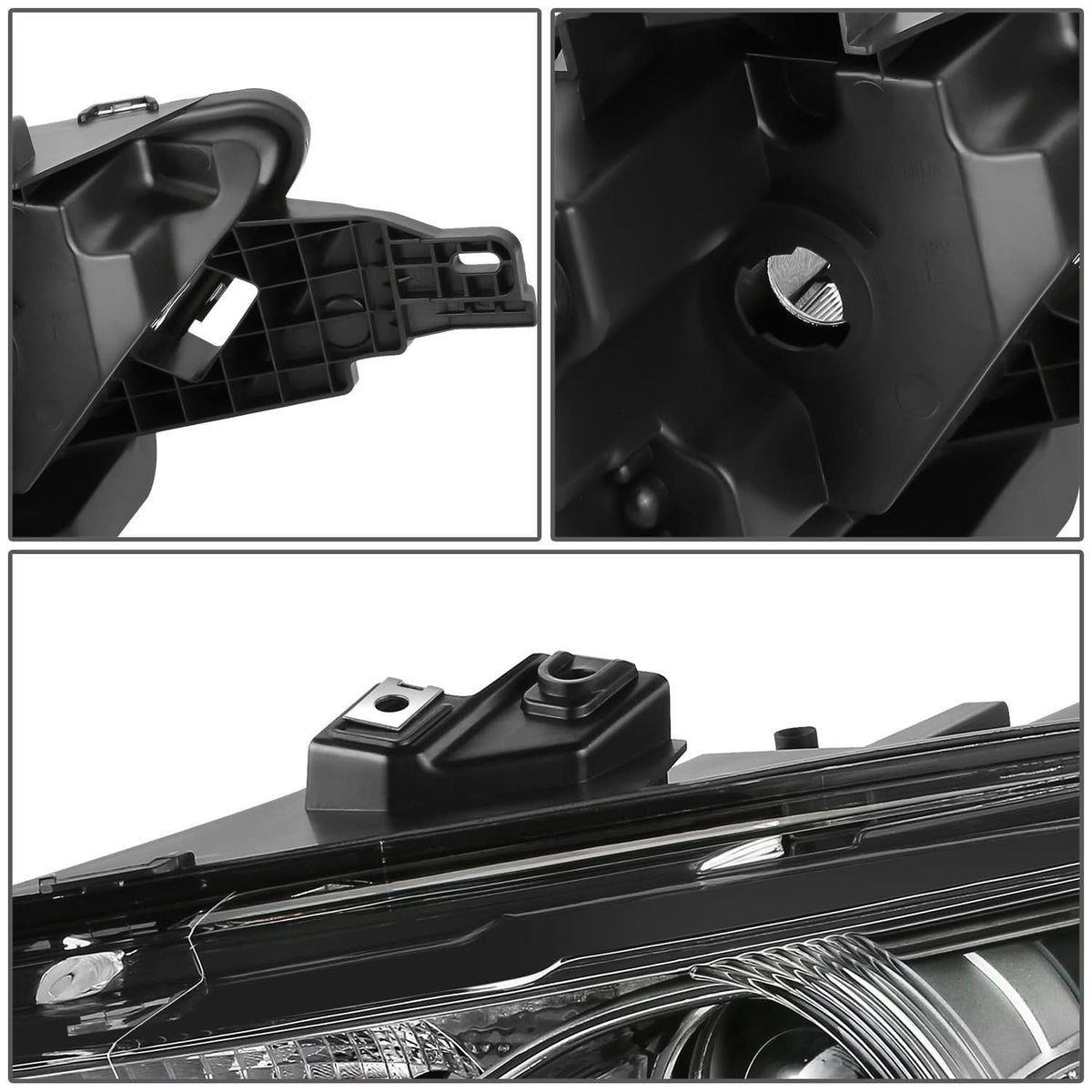 2013-2019 Ford Taurus OE Style Left Headlight - Black Housing