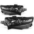 13-19 Ford Taurus OE Style Halogen Headlights Black Housing Clear