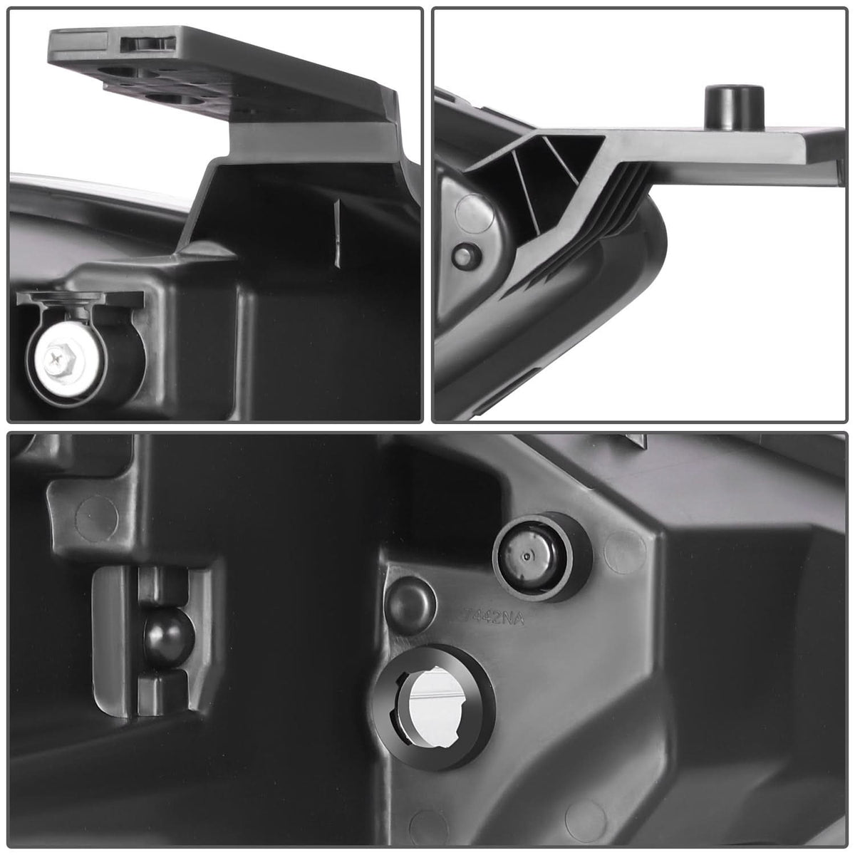 2013-2016 Dodge Dart OE Style Headlights - Black Housing Clear Reflector