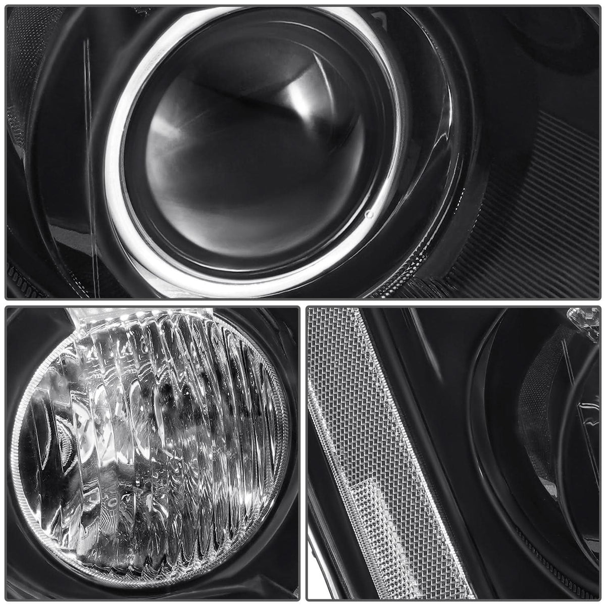 06-11 Cadillac DTS OE Style Black Housing Clear Reflector Headlights
